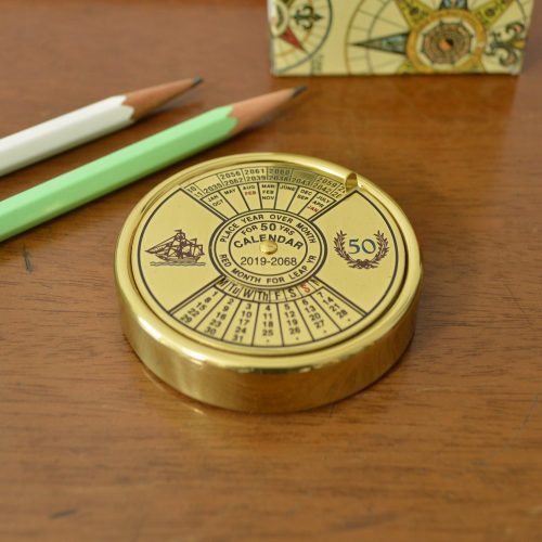 112269 PERPETUAL CALENDAR BRASS BASE 0193