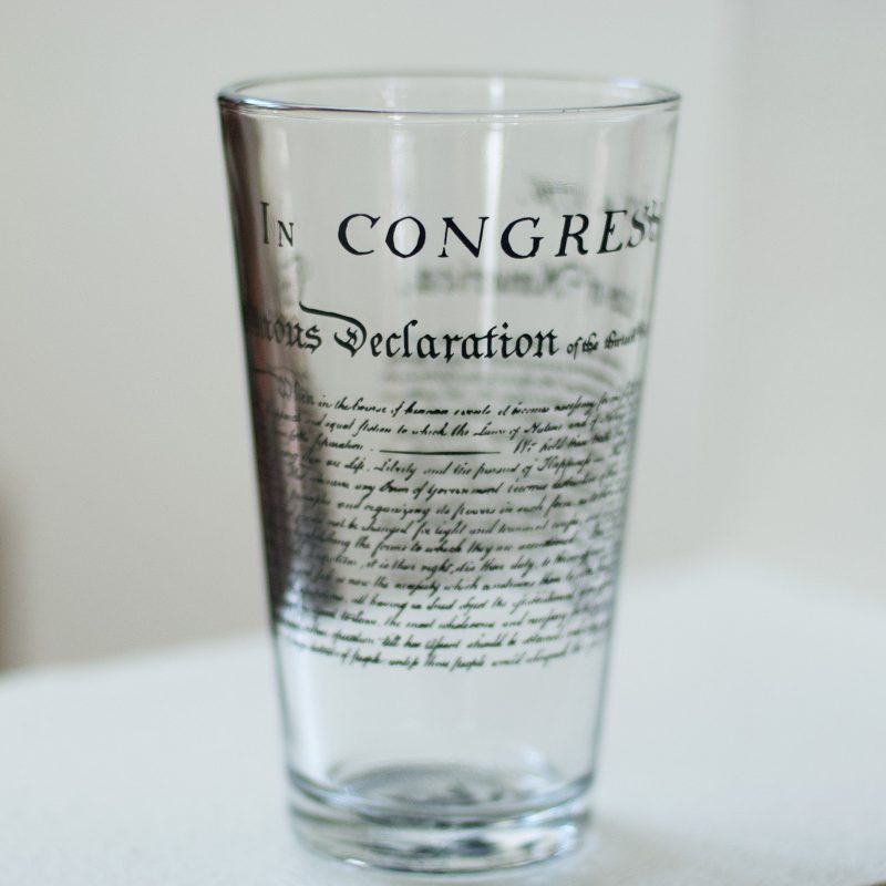 112860DeclarationofIndependencePintGlass jpg