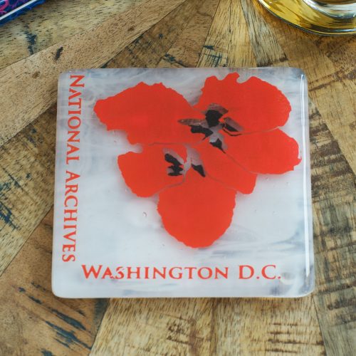 99104612CherryBlossomFusedGlassCoaster6