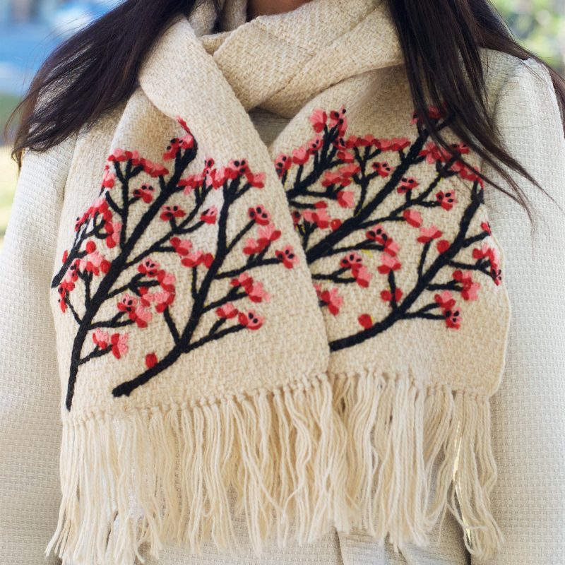 99104743HandknitCherryBlossomScarf2