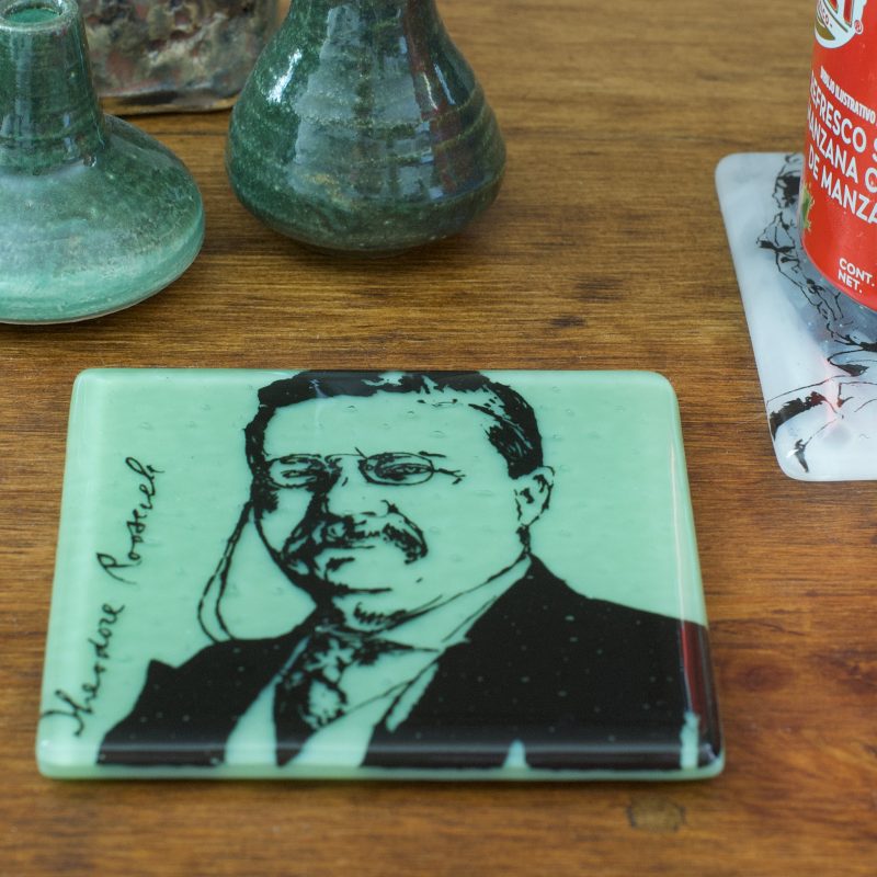 99200046TheodoreRooseveltFusedGlassCoaster