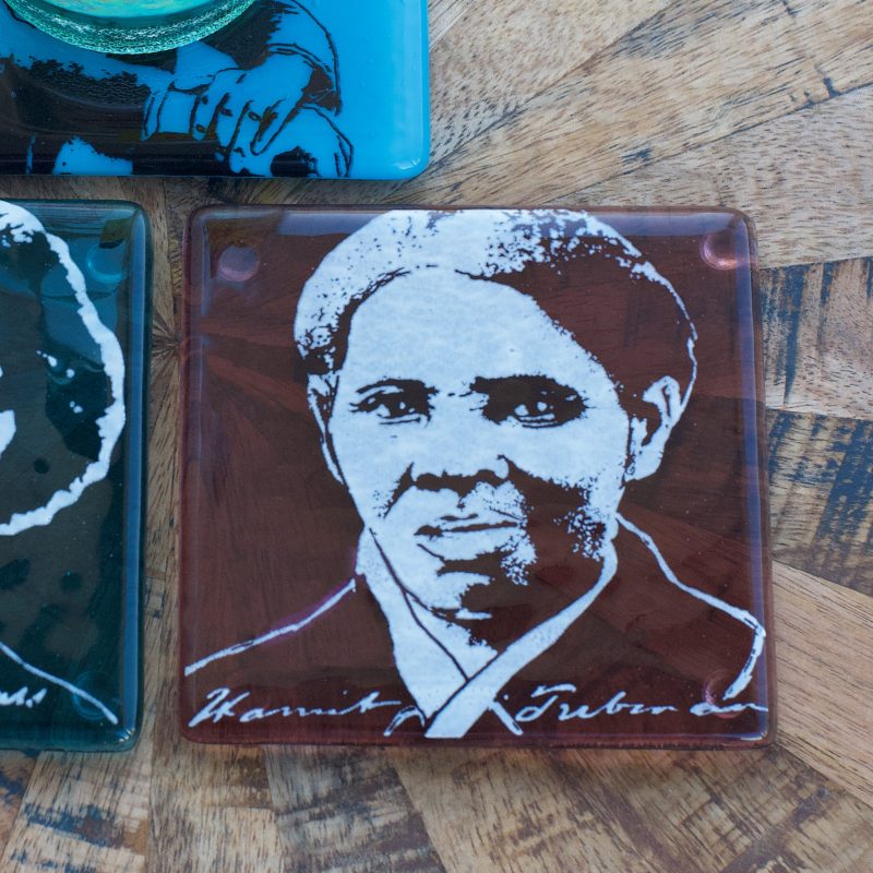 99200052HarrietTubmanFusedGlassCoaster