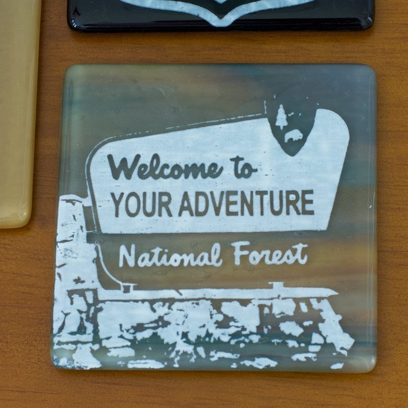 99200055WelcometoYourAdventureFusedGlassCoaster