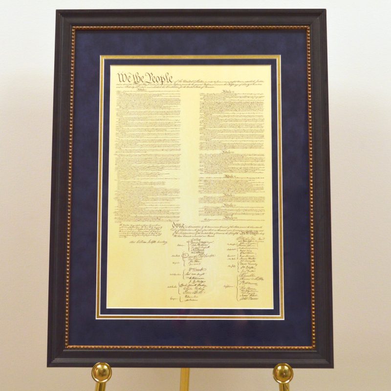 Constitution Black Frame