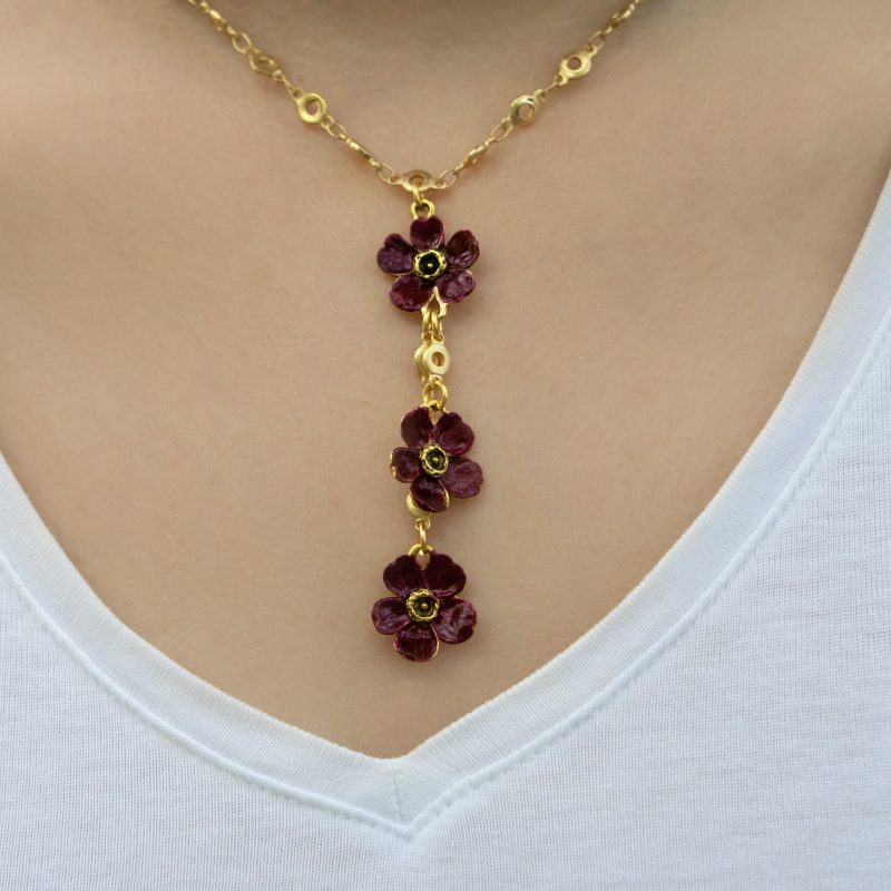 Judith Bacal 110554 CHOKER Purple 3 plum 0598