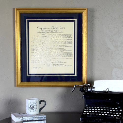 SKU 103458 Bill of Rights Custom Framed Document 3