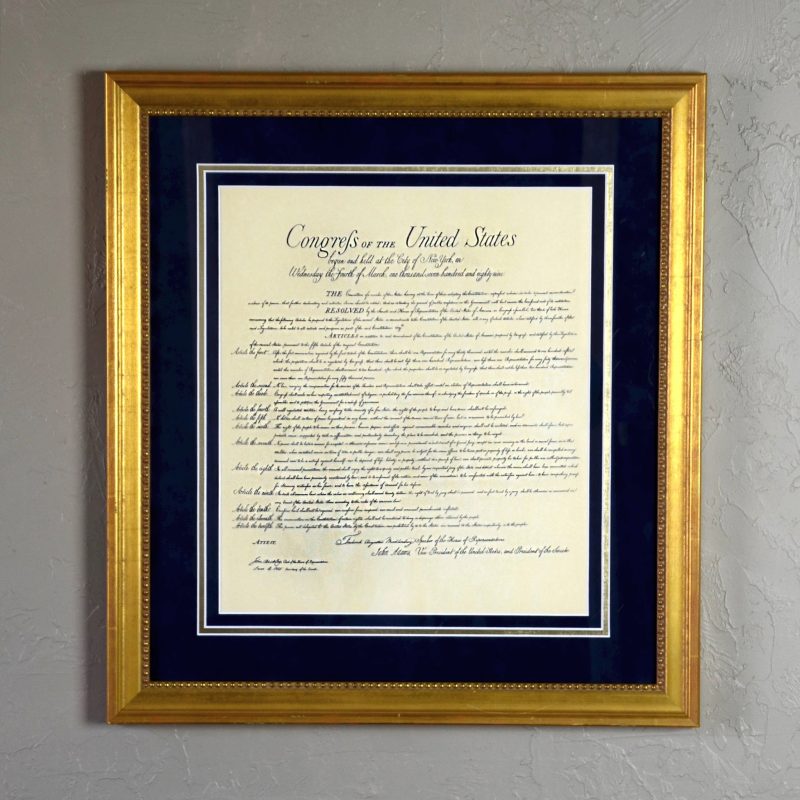 SKU 103458 Bill of Rights Custom Framed Document 5 a8371185 1551 475a afcd 60797442265f