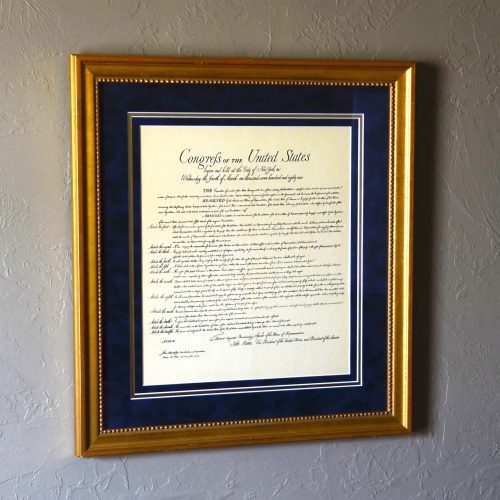 SKU 103458 Bill of Rights Custom Framed Document 7