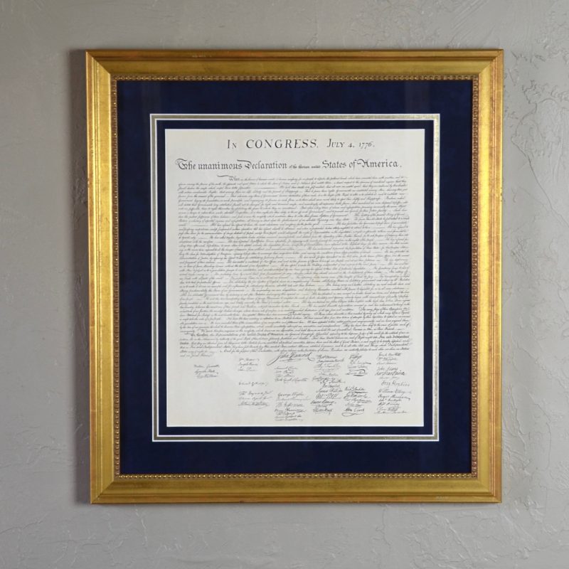 SKU 103460 Declaration of Independence Custom Framed Document 4 462a7ce0 3afd 4d18 8dfb c89d57c3a48f