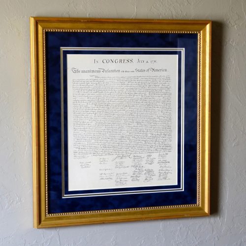 SKU 103460 Declaration of Independence Custom Framed Document 6