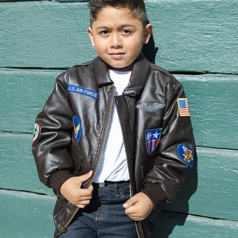 WWIILeatherLookKidsJacket