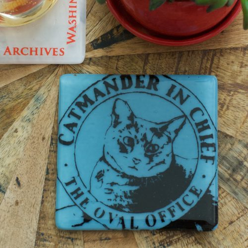 mmay 9900048CatmanderFusedGlassCoaster